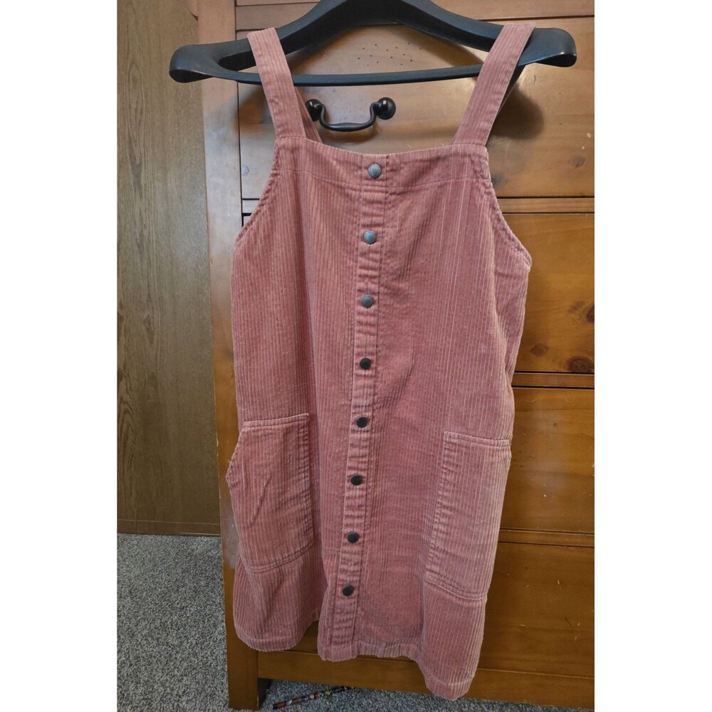 Corduroy Wide Wale Jumper Size 8 New Look Pink Buttons Fall School Layering